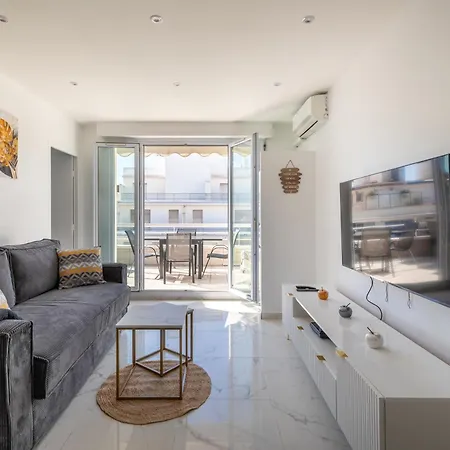 Juan Les Pins Entre Ciel Et , Dernier Etage Avec Terrasse * Антиб