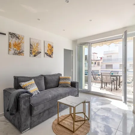 Juan Les Pins Entre Ciel Et , Dernier Etage Avec Terrasse Lägenhet Antibes